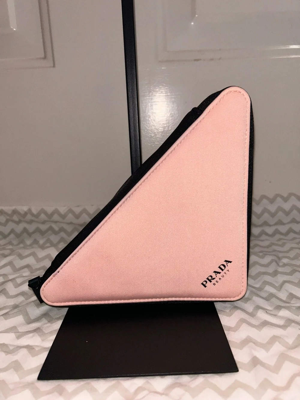 Prada Beauty Pink Triangle Pouch/Clutch GWP